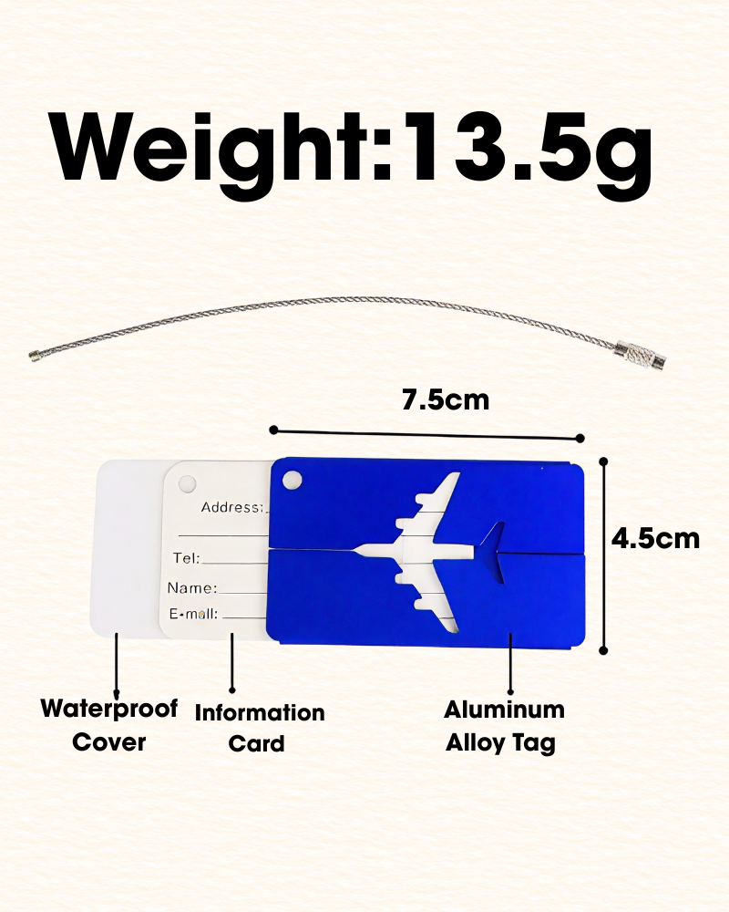 Aluminum Alloy Luggage Tag