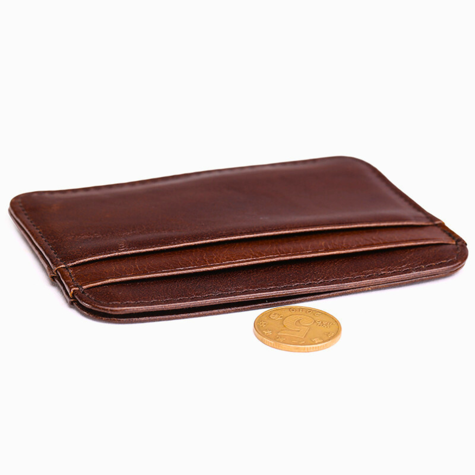 Oil Wax Leather Card Holder