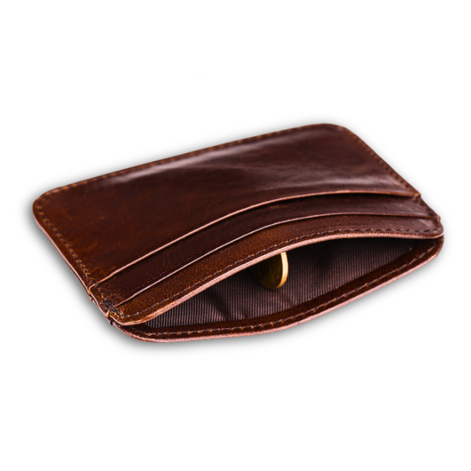 Oil Wax Leather Card Holder