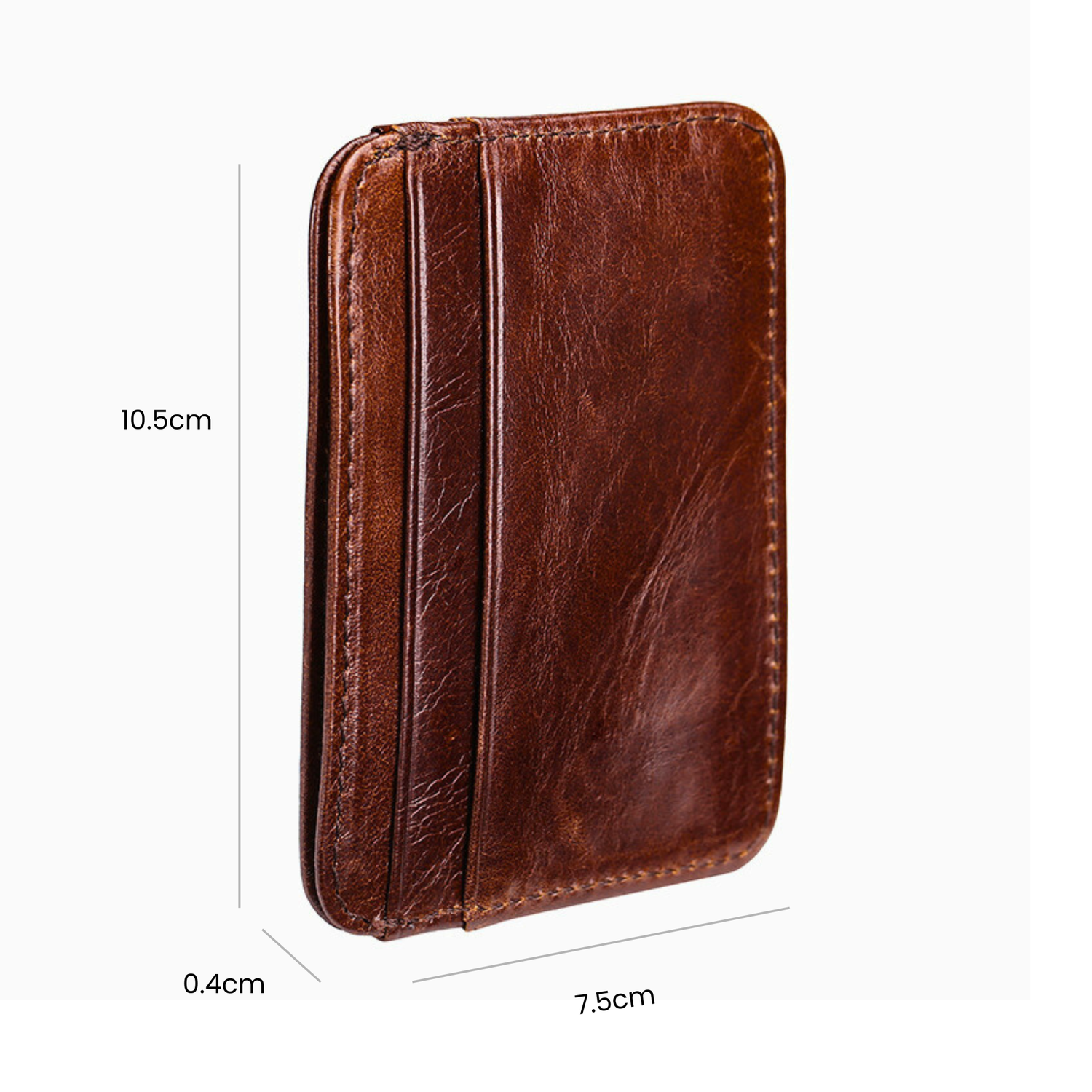 Oil Wax Leather Card Holder