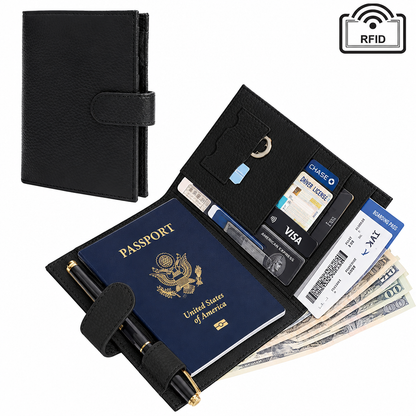 The Nomad Leather Travel Wallet (RFID Protection)
